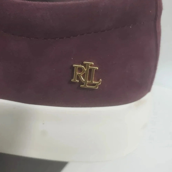 Ralph Lauren Womans Wine  Isla Suede Slip-on loafers,US 7. - Picture 7 of 9